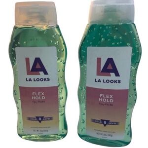 LA LOOKS Hair Gel FLEX HOLD Level
8 Alcohol Free 2 bottles NEW